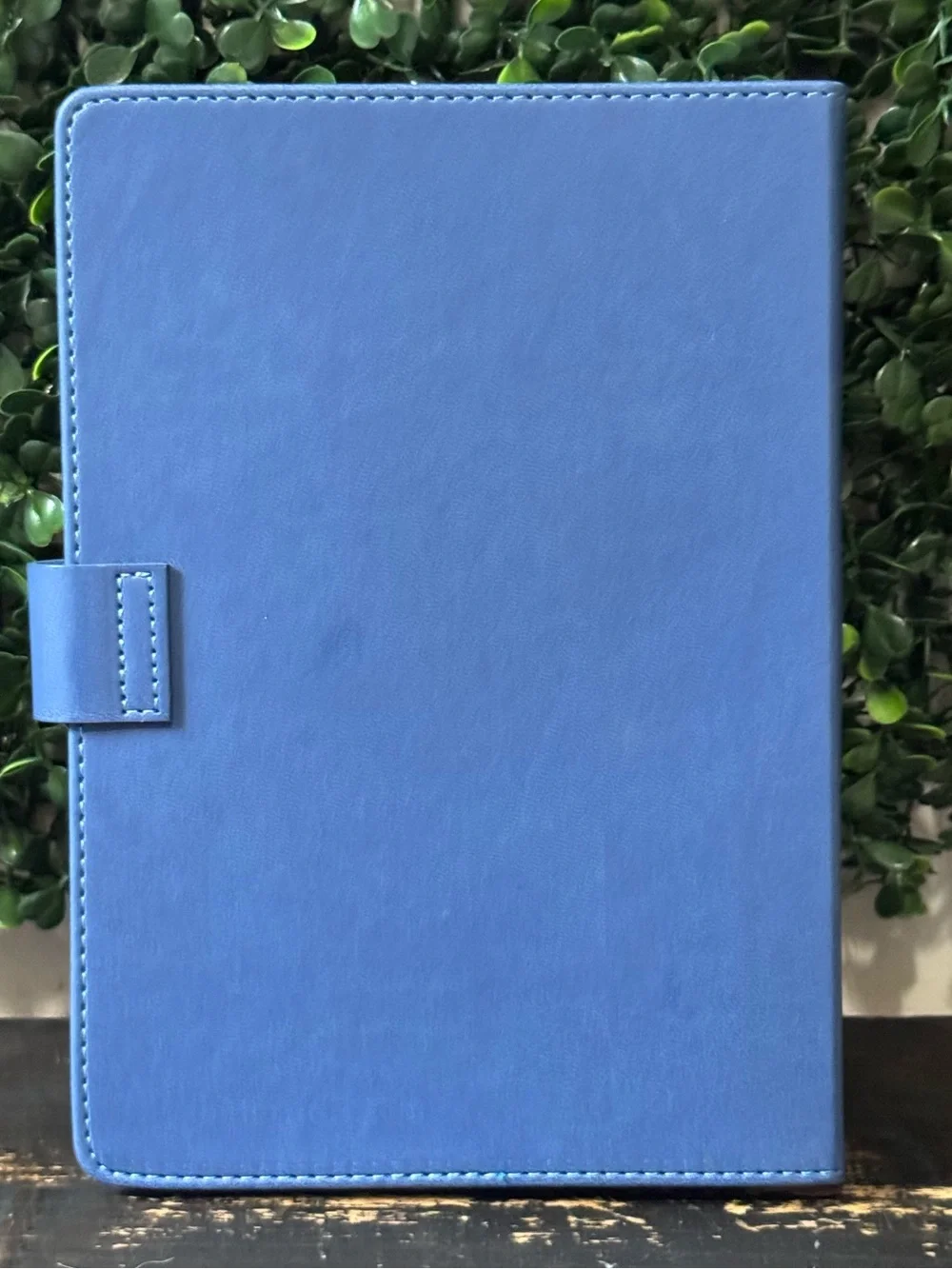 Deluxe Journal/Diary Notebook Blue Faux Leather w/ Closure